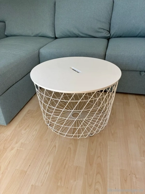 IKEA KVISTBRO Aufbewahrungstisch, weiß, 61 cm