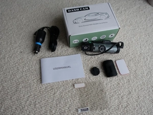 Dash-Kamera Dashcam 1080p vorne und hinten mit Display + Loop-Aufnahme