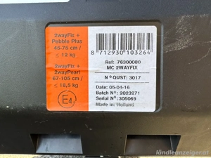 Maxi Cosi 2wayFix Basis + 2wayPearl Kindersitz Bild 4