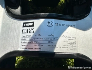 Thule Fahrradträger 934 Easyfold XT3, Füer E-Bike bis 60Kg Bild 2