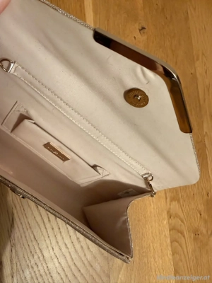 Clutch Glitzer Beige Bild 2