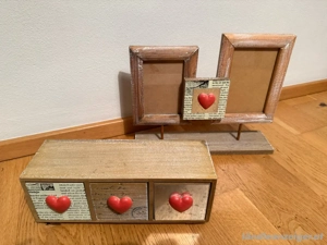 Deko-Set Bilderrahmen und Kästchen Bild 2