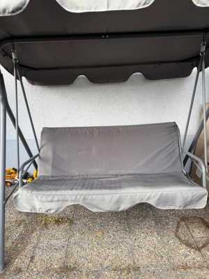 Hollywoodschaukel aus Stahl Bild 2