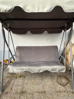 Hollywoodschaukel aus Stahl Bild 4