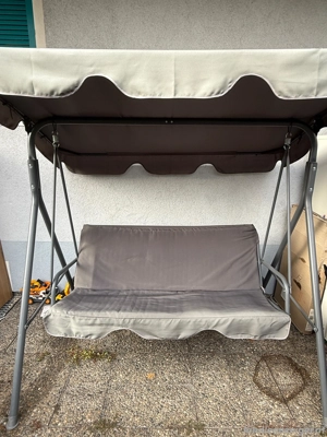 Hollywoodschaukel aus Stahl Bild 3