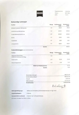 Fernglas Zeiss 20x60 S  Bild 3