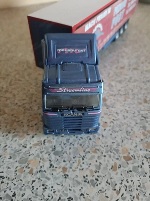 Scania 143 Modell mit Vögel Auflieger Bild 3