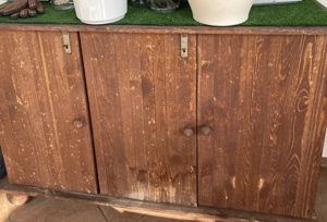 Vollholz Sideboard für Terrasse Wintergarten