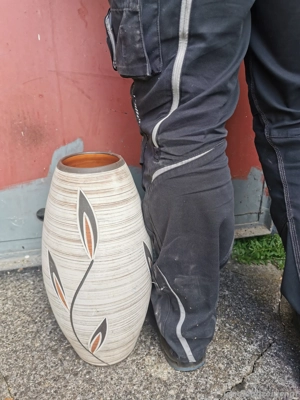 Vase beige Bild 2