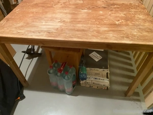 gratis Buchenholztisch Ikea 120x76