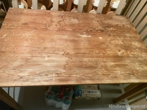 gratis Buchenholztisch Ikea 120x76 Bild 3