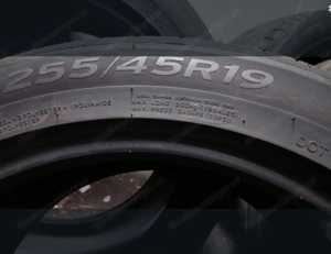 4 x Sommerreifen 255 45 R19 104w  XL 900 kg Ev neuwertig 1100 km gelaufen  Bild 2