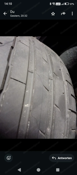 4 x Sommerreifen 255 45 R19 104w  XL 900 kg Ev neuwertig 1100 km gelaufen  Bild 5