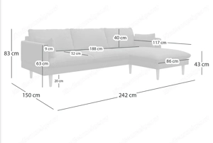 Moderne neuwertige Couch  Bild 5