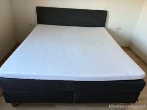 Jensen Boxspringbett 180 200cm in Anthrazit