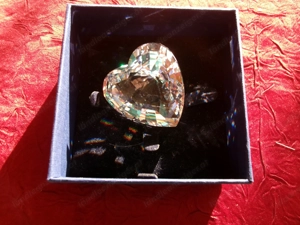 weißes Swarovski Herz