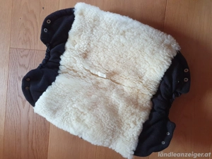 Muff Handwärmer Wolle für Kinderwagen Bild 2