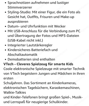 Vtech Kidi secrets, Uhr und Buzz3 Bild 4