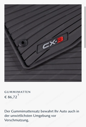 Mazda CX-3 Fußmatten Gummi