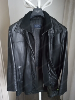 Lederjacke schwarz Bild 2