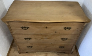 original antike Weichholz Kommode über 100 Jahre Biedermeier wegen Umzug zu verkaufen Bild 2