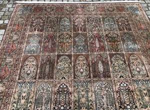 XXL Ghom Seidenteppich handgeknüpft Teppich Länge 3,2 Meter x Breite 2,37  Bild 2