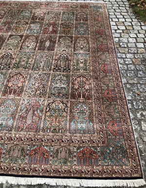 XXL Ghom Seidenteppich handgeknüpft Teppich Länge 3,2 Meter x Breite 2,37  Bild 6