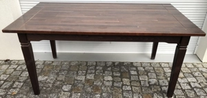 massiver Vollholz Tisch Länge 1,60 Meter Höhe 76 cm Bild 5