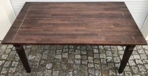 massiver Vollholz Tisch Länge 1,60 Meter Höhe 76 cm Bild 4