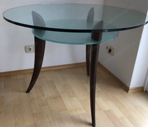 sehr hochwertiger schöner Glas Tisch Glastisch wegen Umzug günstig zu verkaufen Bild 4