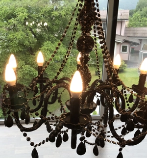 XXL schöner 9 flammig Leuchter Luster 90 x 70 cm Kronleuchter Bild 5