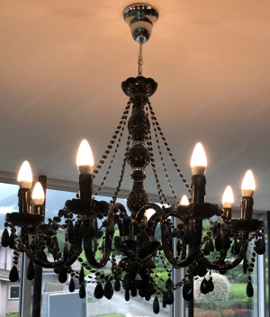 XXL schöner 9 flammig Leuchter Luster 90 x 70 cm Kronleuchter Bild 6