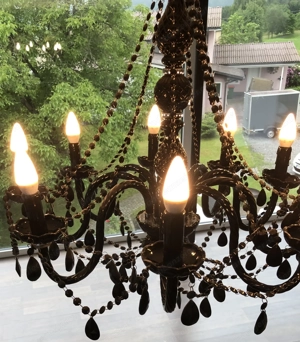XXL schöner 9 flammig Leuchter Luster 90 x 70 cm Kronleuchter Bild 3