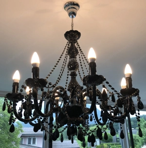 XXL schöner 9 flammig Leuchter Luster 90 x 70 cm Kronleuchter Bild 4