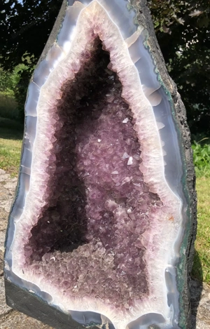 XXL wunderschön Amethyst Heilstein Druse 40 Kg 58 cm Edelstein Top Stück Bild 4
