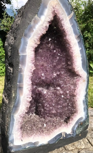 XXL wunderschön Amethyst Heilstein Druse 40 Kg 58 cm Edelstein Top Stück