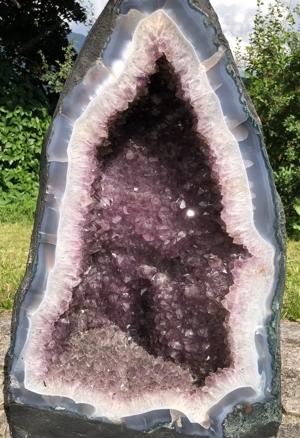 XXL wunderschön Amethyst Heilstein Druse 40 Kg 58 cm Edelstein Top Stück Bild 6