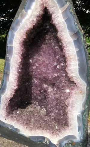 XXL wunderschön Amethyst Heilstein Druse 40 Kg 58 cm Edelstein Top Stück Bild 2