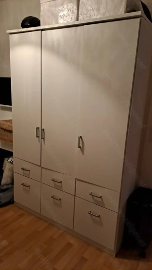 Kleiderschrank 3-tlg mit 6 Schubladen