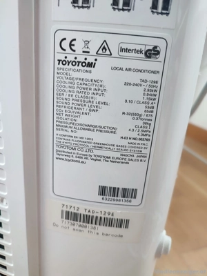 Klimagerät Toyotomi TAD-129E Bild 3