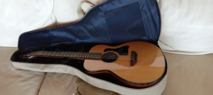 wie neu: Handliche Westerngitarre mit Tonabnehmer: Harley Benton GS-Travel-E Spruce Bild 9