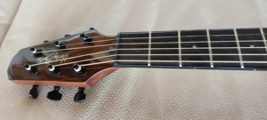 wie neu: Handliche Westerngitarre mit Tonabnehmer: Harley Benton GS-Travel-E Spruce Bild 5