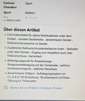 Touren und Wanderrucksack