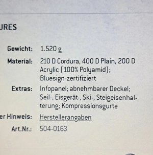 Touren und Wanderrucksack Bild 4