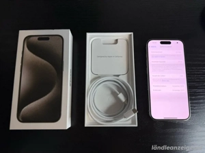 Iphone 15 Pro 128GB Natural Titanium Bild 2