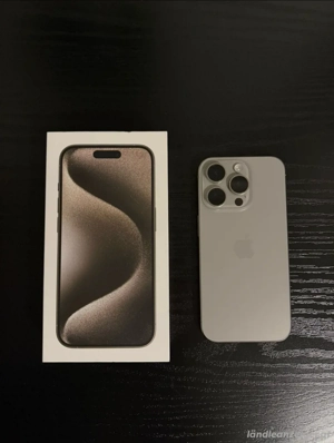 Iphone 15 Pro 128GB Natural Titanium Bild 3
