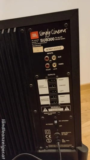 JBL Soundbox mit Basswürfel und 2 Boxen und langes Kabel für boxer  Bild 4