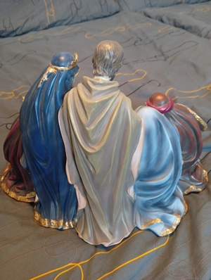 Krippe, massive schwere Ausführung, B 45 cm, Höhe 30 cm, Tiefe 25 cm. Exkl. und Ia verarbeitet Bild 4