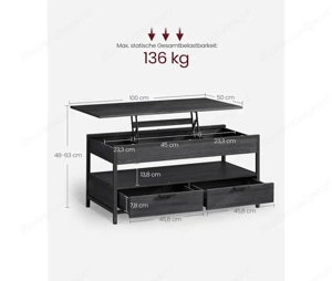 Couchtisch   Laptop Tisch schwarz neu