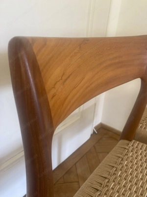 Esszimmerstühle aus Teak von Niels Möller, Modell 77 Bild 5